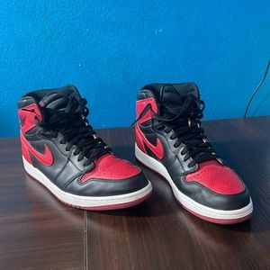 VERY USED NO BOX Air Jordan 1 Bred 2016